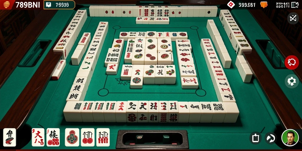 Tampilan gameplay menarik dari 789BNI yang menampilkan Mahjong.