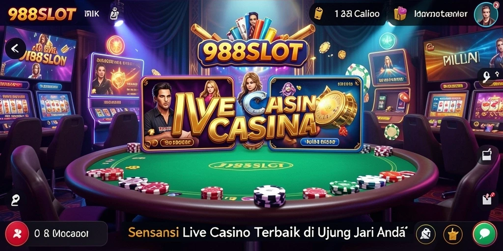 Gameplay Live Casino yang seru dan interaktif di 988SLOT.