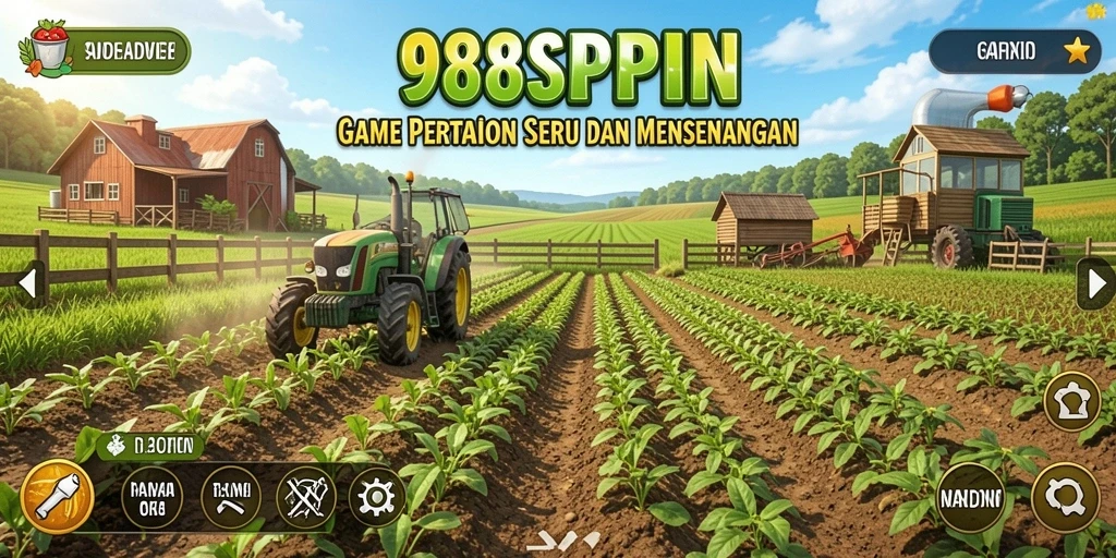 Gameplay seru 988SPIN dengan nuansa pertanian yang realistis.
