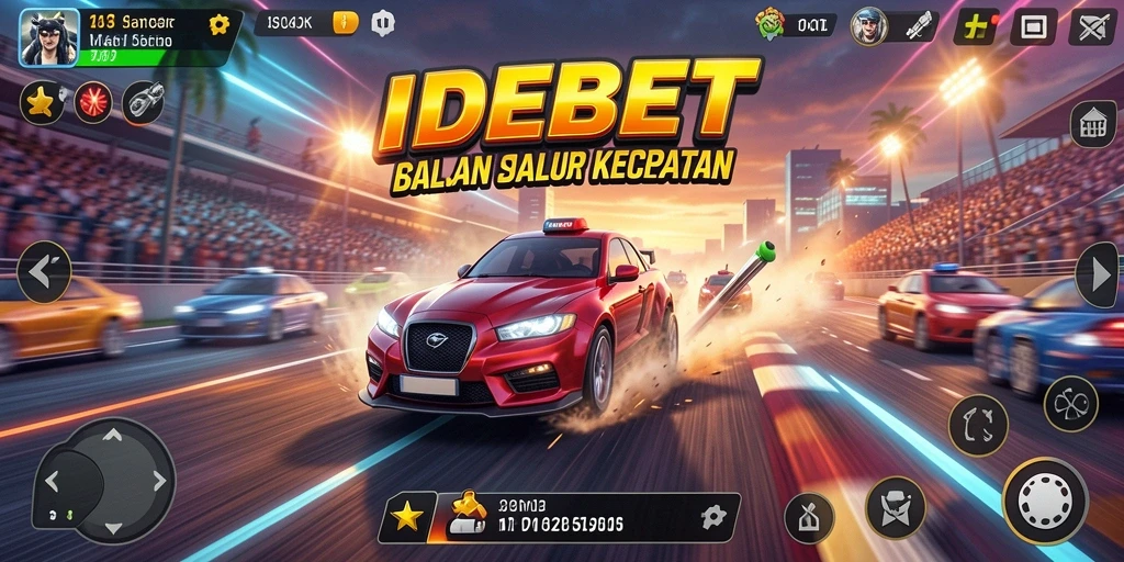 Gameplay balapan menegangkan di IDEBET dengan grafik menawan.