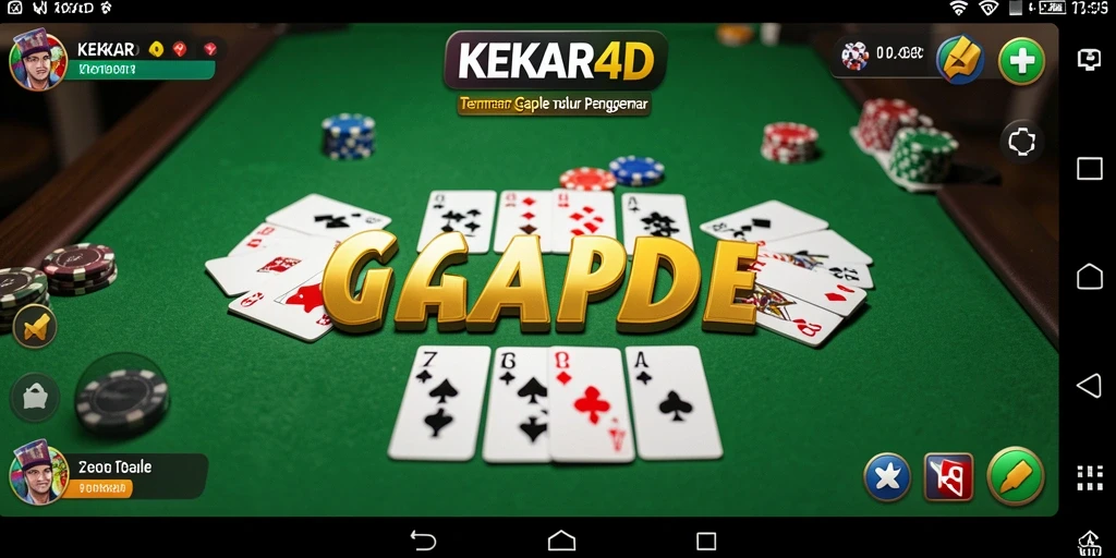 Screenshot utama KEKAR4D menampilkan gameplay seru Gaple.