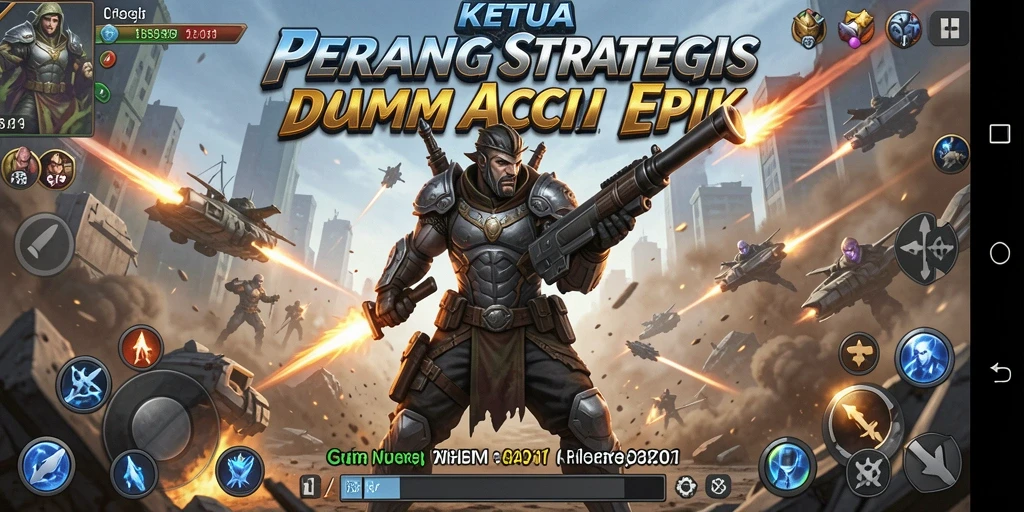 Screenshot gameplay KETUA dengan aksi seru dalam pertempuran.