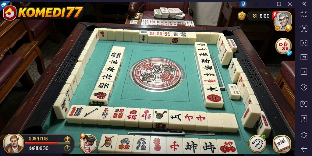 Tampilan gameplay seru dalam KOMEDI77 dengan berbagai tantangan Mahjong.