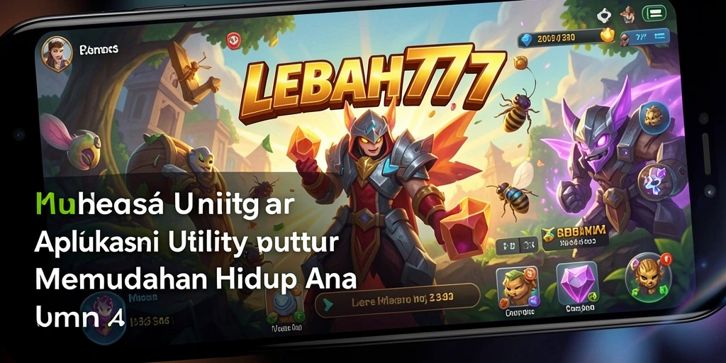 Tangkapan layar utama LEBAH777 yang menunjukkan antarmuka aplikasi Utility.
