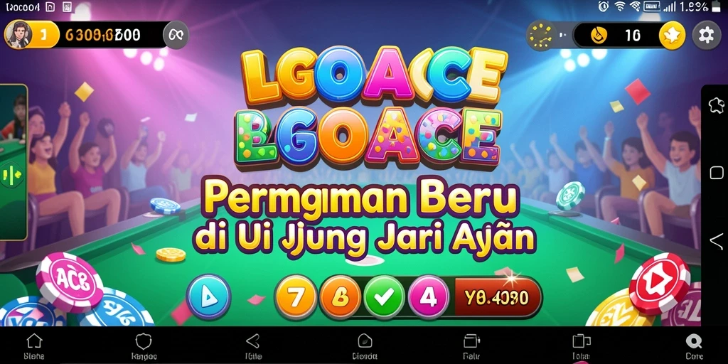Tampilan screenshot LGOACE yang menunjukkan pemain menikmati permainan Bingo.