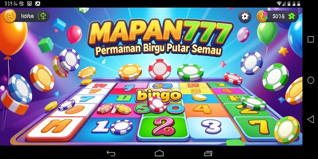 Tampilan gameplay seru Bingo di MAPAN777 dengan interaksi pemain.