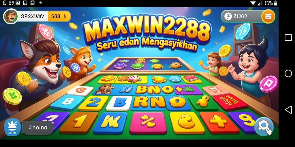 Tampilan gameplay Bingo yang seru dan interaktif dalam MAXWIN288.