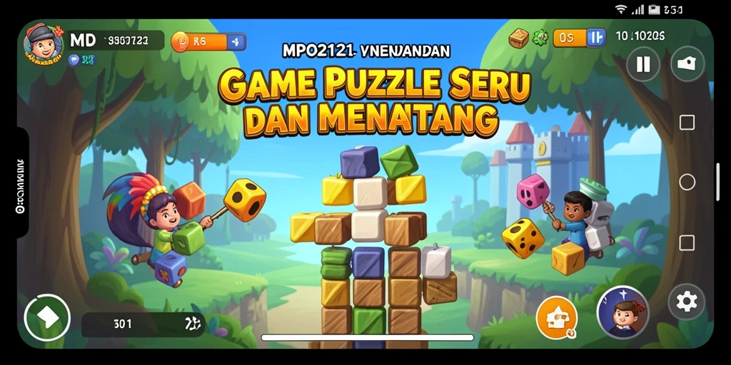 Tampilan gameplay yang menarik dalam MPO2121 dengan berbagai tantangan puzzle.