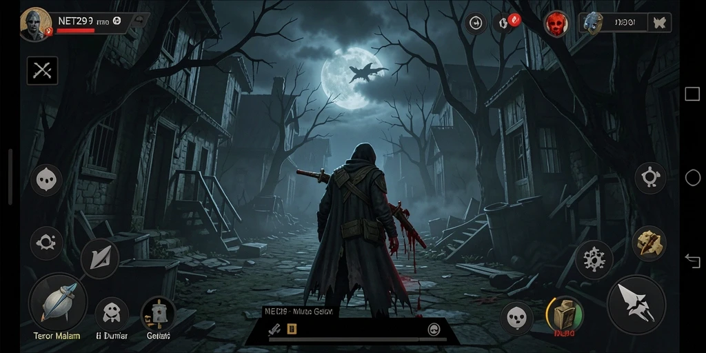Menampilkan gameplay menyeramkan di dunia kegelapan