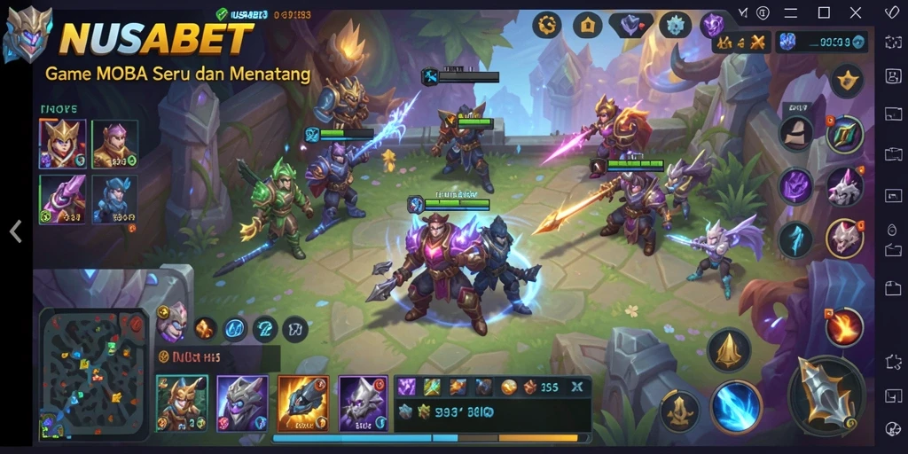 Tampilan gameplay NUSABET yang seru dan kompetitif.