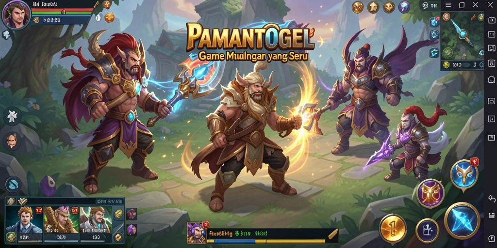 Tampilan gameplay seru dalam PAMANTOGEL yang penuh aksi.