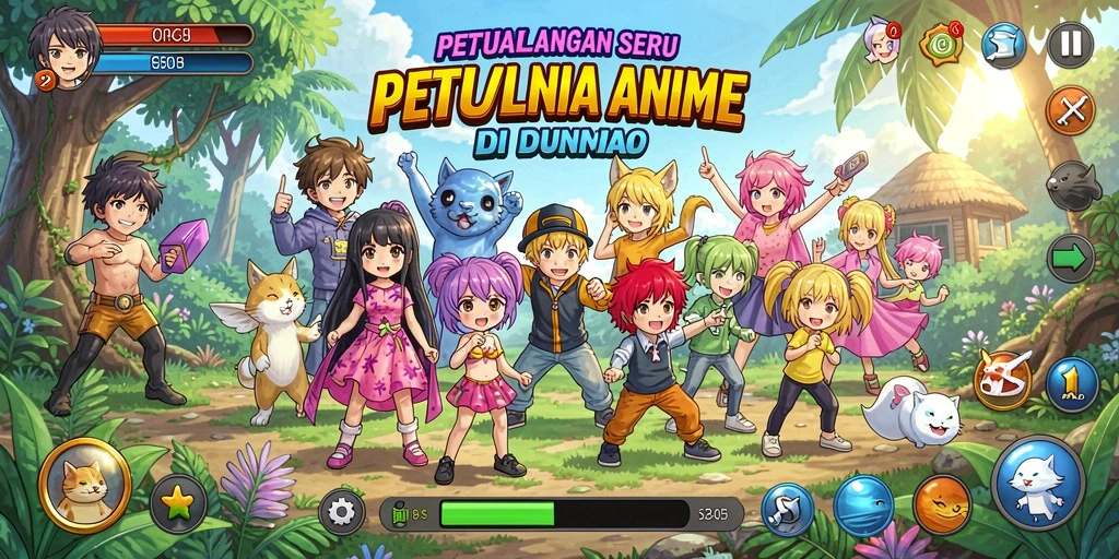 Tampilan gameplay yang menakjubkan di RPRPRP dengan aksi seru.