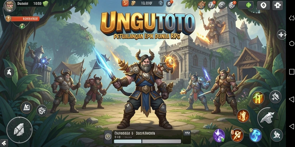 Tampilan gameplay yang mendebarkan di dunia RPG UNGUTOTO.