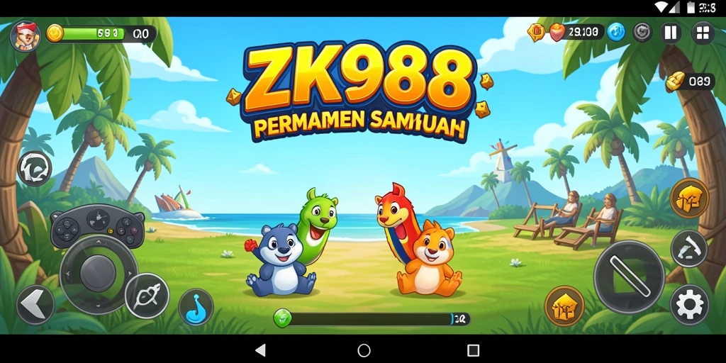 Screenshot ZK988 menampilkan permainan yang menyenangkan dan interaktif.
